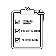Compliance, regulatory validation, and policy verification list complete