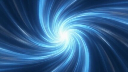 Intense blue light stream radiating from a bright central core in a swirling vortex pattern - Powered by Adobe