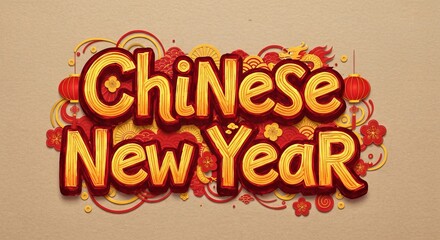 Vibrant and Festive Chinese New Year Celebration Design Artwork