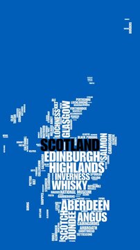 Exploring Scotland: Cities, Culture, and Heritage animated word cloud
