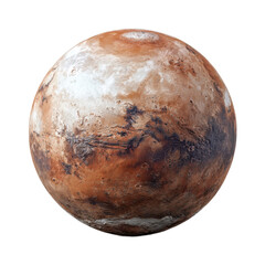 Obraz premium A large red and white planet