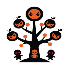 Fototapeta premium halloween vector set
