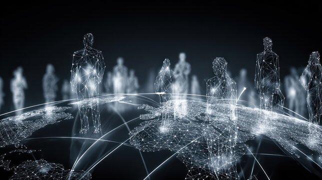Global Business Connections Corporate Networking Concept