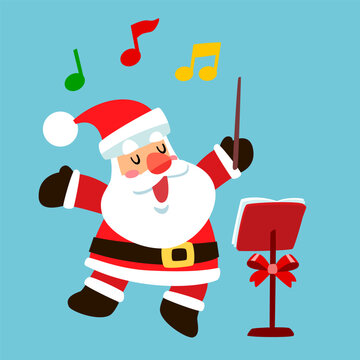 Santa Claus Conducting Christmas Music