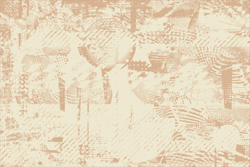 Fototapeta premium Grunge background texture vector overlay with rough halftone noise for modern design, posters and digital layouts. Combined and mixed layered background for digital design.