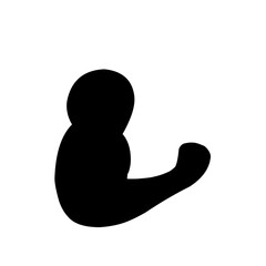 muscle hand silhouette