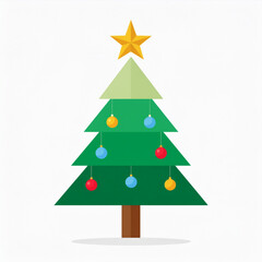 christmas tree vector illustration