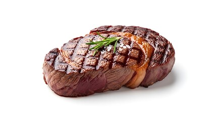 Juicy Grilled Ribeye Steak with Rosemary and Sea Salt 1.