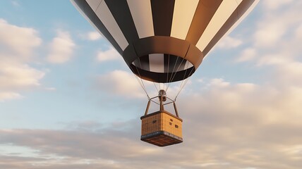 Hot air balloon in sky