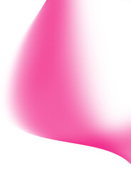  Abstract pink gradient flowing shape on white background