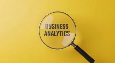 Uncover powerful business insights with this magnifying glass focused on analytics for strategic decision making and growth potential in data driven industries
