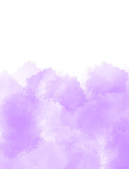Fototapeta premium Soft lavender watercolor wash background with white space
