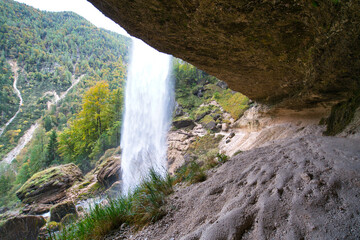 Peričnik waterfall in slovenia