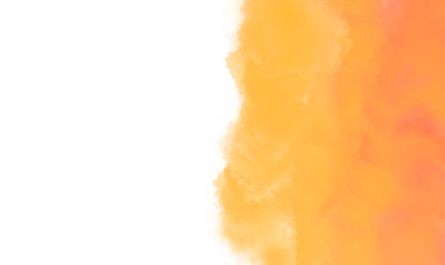  A soft, abstract watercolor effect with blended shades of orange and yellow on a white background. Evokes warmth and light.