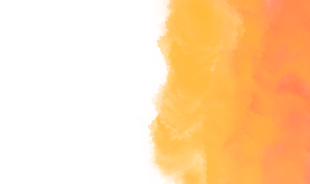  A soft, abstract watercolor effect with blended shades of orange and yellow on a white background. Evokes warmth and light.