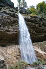 Peričnik waterfall in slovenia