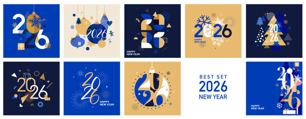 Big Set of 2026 Happy New Year design