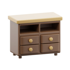 Television cabinet illustration