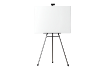 Portable Whiteboard Photo for Meetings, Workshops, and Brainstorming on Transparent or White Background PNG