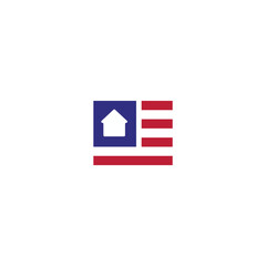 USA real estate company logo design