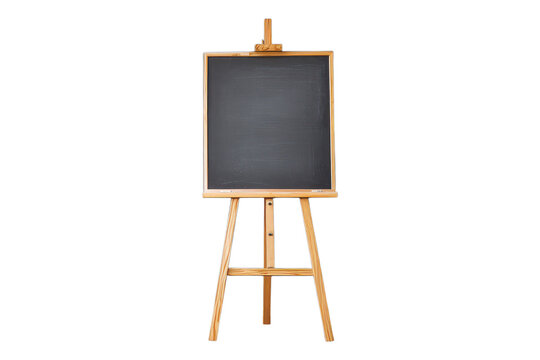 Rustic Hanging Blackboard for Home, Cafe, or Event Concepts on Transparent or White Background PNG