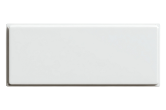 Blank Door Nameplate Sign for Office and Home Use on Transparent or White Background PNG