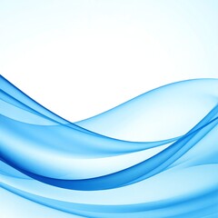 Naklejka premium A serene blue wave background featuring gentle undulating waves, creating a calming oceanic atmosphere with varying shades of blue and white foam accents.
