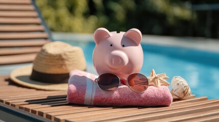 Financial Savings for Travel: Piggy Bank on Holiday