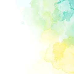 Obraz premium A vibrant watercolor paint background featuring a blend of soft hues, including blues, pinks, and yellows, creating a dreamy, artistic atmosphere.