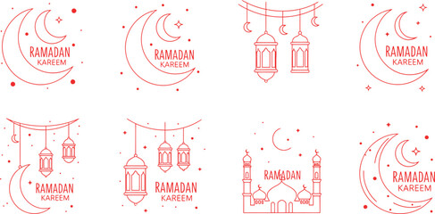 Elegant hanukkah card templates with menorahs and festive decorations in red