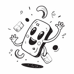 Cute Cartoon Doodle Set – Fun Hand Drawn Sketch Icons