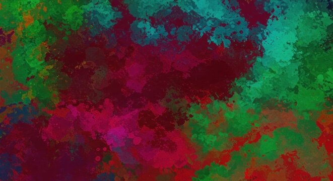 Abstract artwork of mixed colors with a brush stroke style creating a colorful background illustration