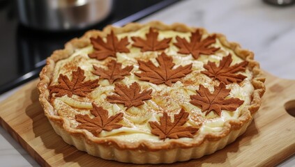 Apple pie on a plate