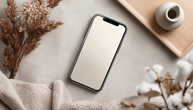 Instagram Feed Frame Mockup With Iphone 16 Pro Max Mockup Template For Creating Stunning Social Media Content. Smartphone Mockup Included.