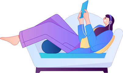 Human figure sitting pose, vector flat gradient illustration from the internet
