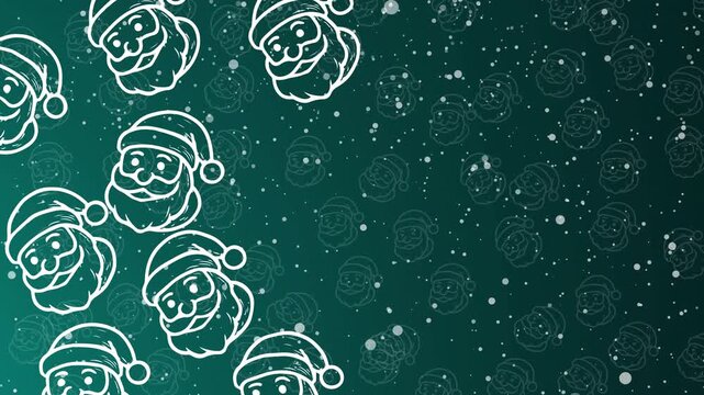 Christmas Snow Doodle Blends in a Merry Santa Whirl, shaping branding reels, greeting animations, festive promo edits, seasonal screens, and creative digital scenes