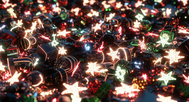 Abstract festive display