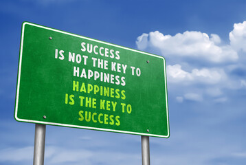 Happiness is the key to success