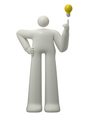 Idea illuminated, a new idea or inspiration., innovative thinking