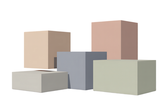 Minimalist podium isolated on transparent background - Powered by Adobe