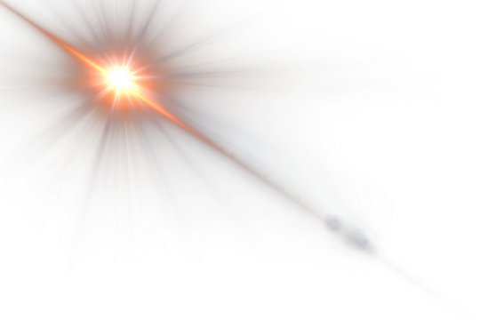 Lens Flare PNG Effect – Sunlight Burst Glow Overlay, Bright Sparkle Light Beam for Photo Editing, Video Effects & Creative Graphic Design