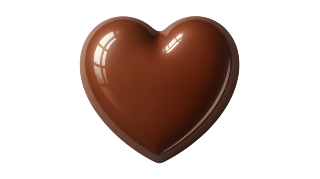 3D Glossy Chocolate Heart with Transparent Background Perfect for Valentine’s, love and spiritual themes. High-quality scalable PNGs for T-shirts, stickers, and digital projects. 