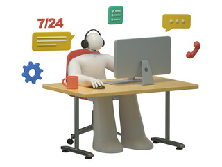 Customer service, 24/7 support, digital assistance