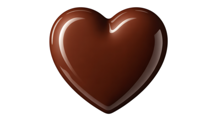 Chocolate Heart Transparent – 3D Rendered Sweet  Design For Valentine’s, Love And Spiritual Projects, Greeting Cards, Apps And Social Media, Scalable PNG for T-Shirts, Stickers And Digital Use.