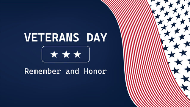 Veterans Day tribute celebration with emphasis on remembrance and honor for those who served