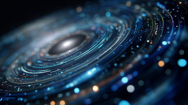 Cosmic Vortex of Energy: A mesmerizing spiral of light and energy swirls through the cosmic expanse, depicting the vastness and mystery of the universe. 