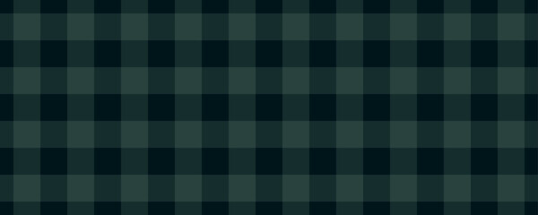 Naklejka premium Seamless dark green plaid textile pattern, winter Christmas background