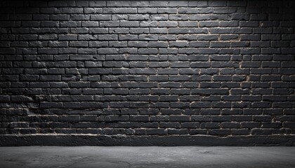 Classic And Timeless Vintage Black Brick Wall For Elevating Stock Photos, Projects, And Designed Visuals With A Touch Of Elegance.