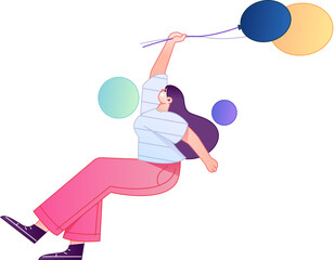 Human figure sitting pose, vector flat gradient illustration from the internet
