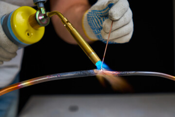 soldering copper pipes